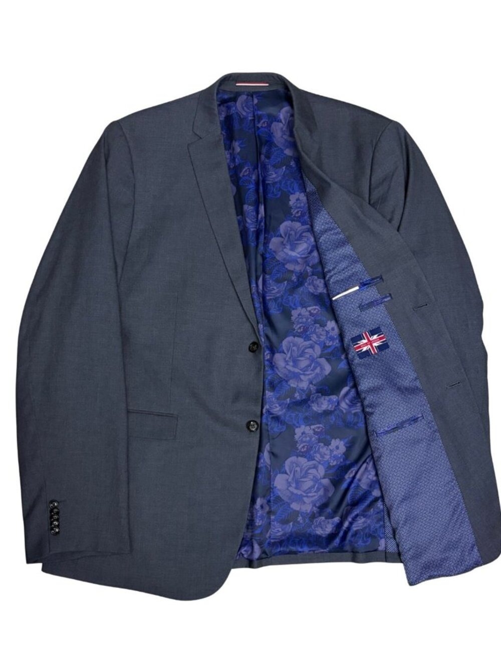 SOUL OF LONDON Blazer Sport Coat Floral Lined Business Casual Formal Jacket 46T